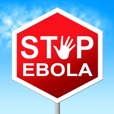 Stop Ebola Shows Warning Sign And Caution by Stuart Miles
